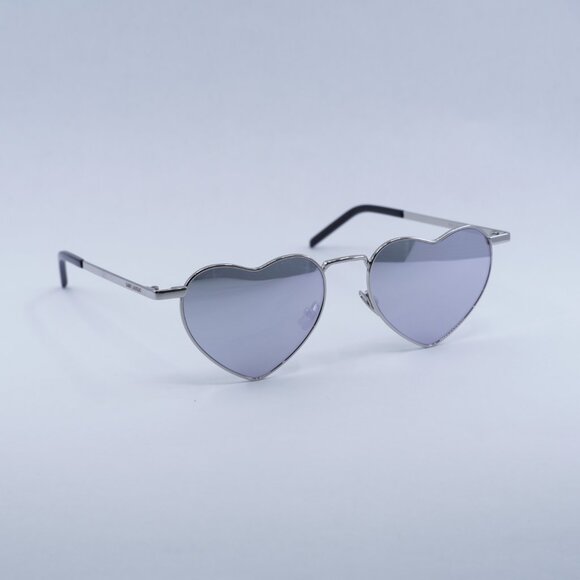?️ New Saint Laurent SL301 Lou Lou 003 Sunglasses - Silver Frame, Silver Lenses main image 6
